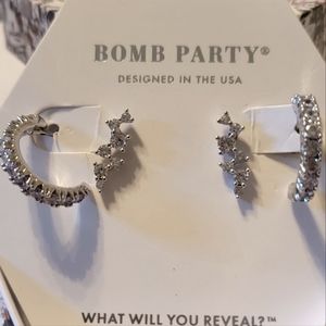 Bomb party earrings